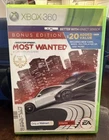 Need for Speed Most Wanted Bonus Edition Xbox 360 Complete In Box