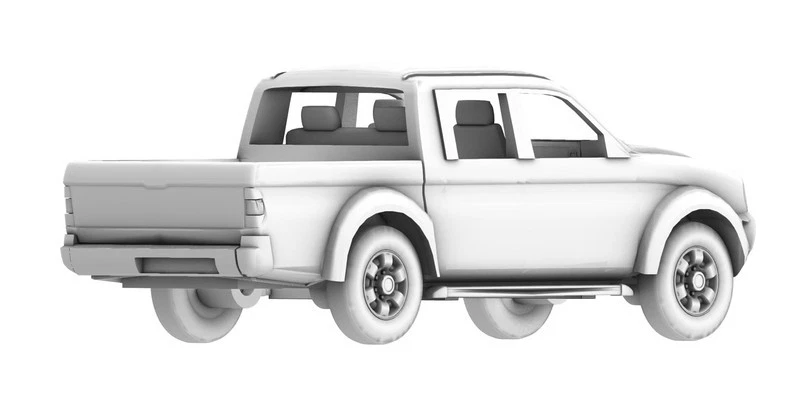 3D Printed 1/72 Pickup L200 1998 Unpainted - Image 3 of 4