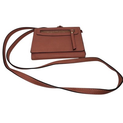 Accessorize 790125 Purse - 6  x 4 , 40  Strap Salmon Colored