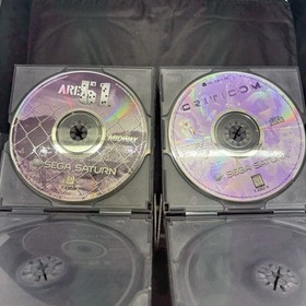 Sega Saturn Model MK-80000 Console W/1 Controller, Cables, Lot Of 10 Games