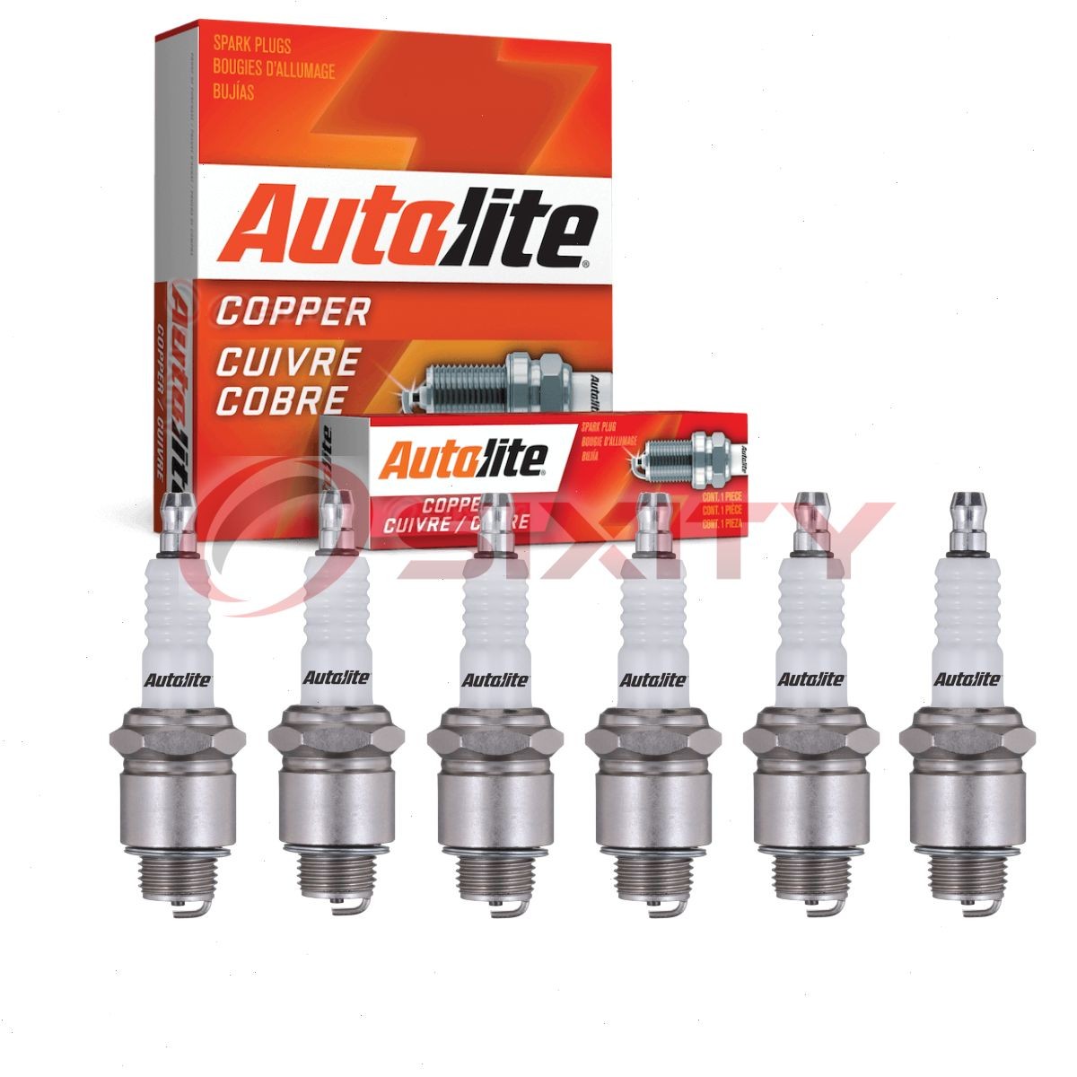 6 pc Autolite Copper Core Spark Plugs for 1939 Oldsmobile L-39 Ignition ik
