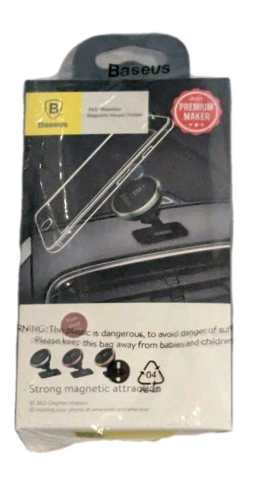 Phone Holder Baseus Cars  Dashboard Mount  Metal Super Magnetic Attraction New - Image 3 of 4