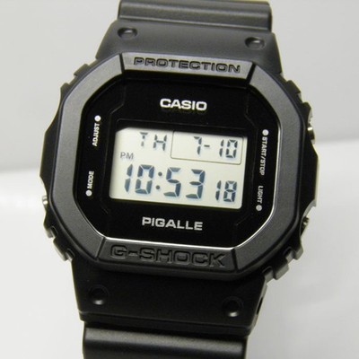 CASIO G-SHOCK DW-5600PGB-1JR PIGALLE Men's Watch Digital Black Used item in Box