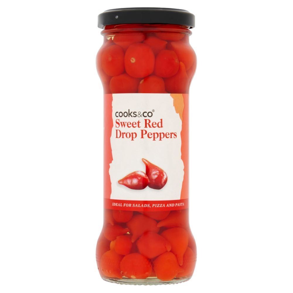 Cooks and Co Sweet Red Drop Peppers 235g - 2 Pack