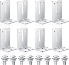 8 Pieces Garage Door Track Jamb Bracket Reinforcement Garage Door Track Steel Br