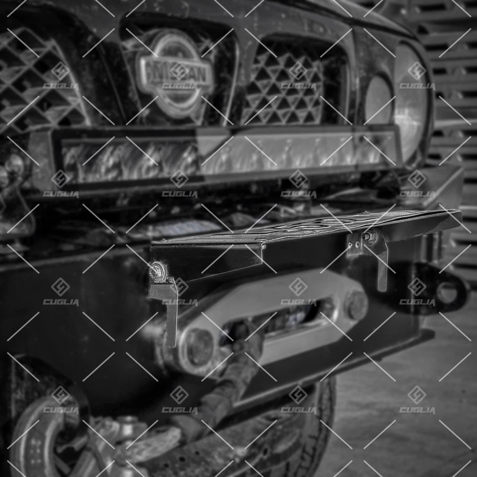 Portatarga Inclinabile Regolabile A Cerniera Per Paraurti Fuoristrada Off Road - Imagen 3 de 4