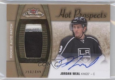 2015 Fleer Showcase Hot Prospects /499 Jordan Weal RPA Rookie Patch Auto RC 0f8