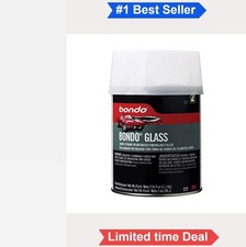 Fiberglass Reinforced Body Filler 2.56 Oz With Cream Hardener Waterproof For