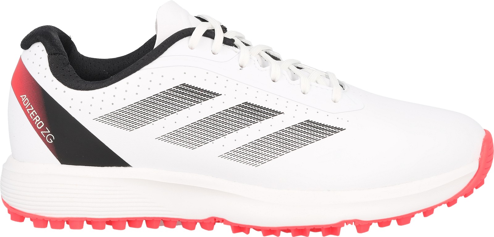 Adidas JR AdiZero ZG IH9887 FTWR White Red Black Junior Spikeless Golf Shoes Adidas JR AdiZero ZG IH9887 FTWR White Red Black Junior Spikeless Golf Shoes