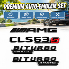 F&uuml;r Mercedes Benz CLS63S AMG Biturbo 4MATIC 3D Modellschriftzug Fahrzeug Auto