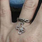 Vintage Retired James Avery Texas Rope Charm Braided Sterling Silver Ring Sz 6.5