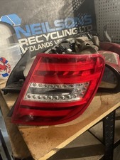 MERCEDES C CLASS W204 2011-2015 OS DRIVERS REAR LIGHT CLUSTER UNIT C180 C220