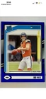 2024 Panini Donruss Rated Rookie Bo Nix RC Blue Press Proof #369 Denver Broncos