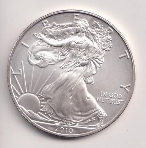 2010 WALKING LIBERTY AMERICAN EAGLE .999 FINE SILVER DOLLAR COIN 1oz. $1 USA