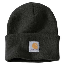 Carhartt Men  s Knit Cuffed Beanie Black One Size Winter Hat
