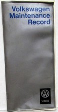 1970 Volkswagen Sedan Maintenance Record Book Service Information Schedule Vw
