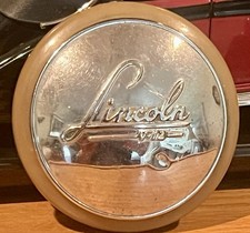 Rare Original 1940s Lincoln V12 Horn Steering Wheel Button Install Display Rare Original 1940s Lincoln V12 Horn Steering Wheel Button Install Display
