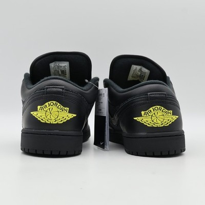 IM6568-010 Nike Air Jordan 1 Low SE Black Anthracite Tour Yellow
