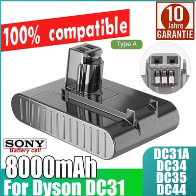 MARKENLOS 8Ah Akku Für Dyson DC31 DC34 DC35 Animal Professional Sony Cell Ersatzakku Typ A