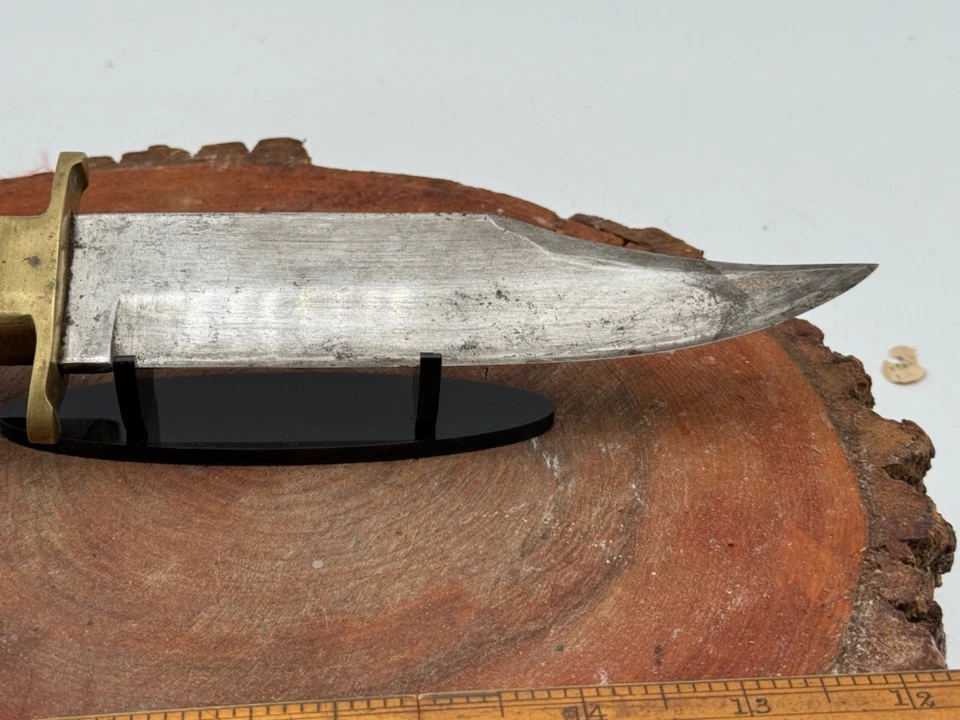 Vintage Custom/Homemade Bowie knife with Stag Handle--needs cap--2513.25 - Image 3 of 4