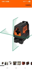Klein Tools Mini Cross Laser Level With Magnetic Bracket And Green Laser Lines