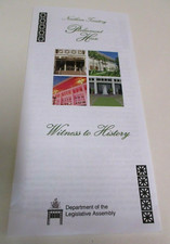 Northern Territory Parliament House Brochure - 'Witness to History' - Australia