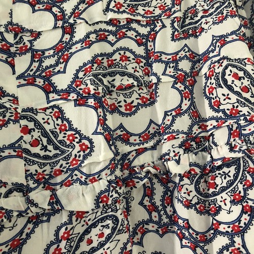 Camicetta Popover TALBOTS Plus Paisley Pintuck Yoke chiusura buco della serratura foderata taglia 3X - Foto 9 di 18