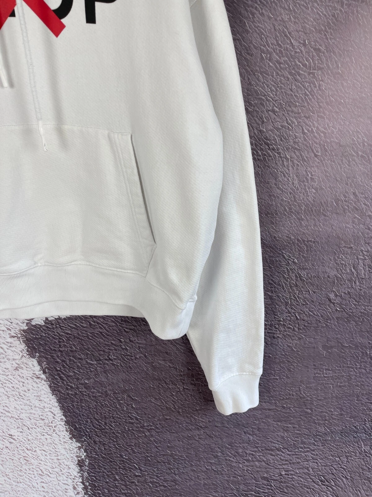 Felpa con cappuccio Off White Artwork c o AMO Samir Bantal logo grande