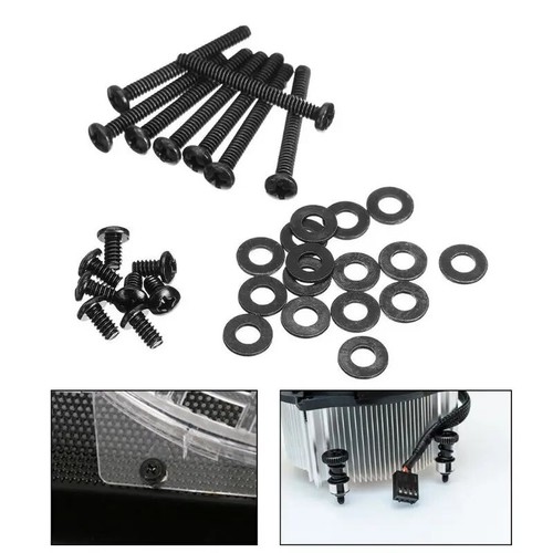 Durable Metal Water Cooling Radiator Screw Kit Black For Corsair Water Cooling - Picture 15 of 15