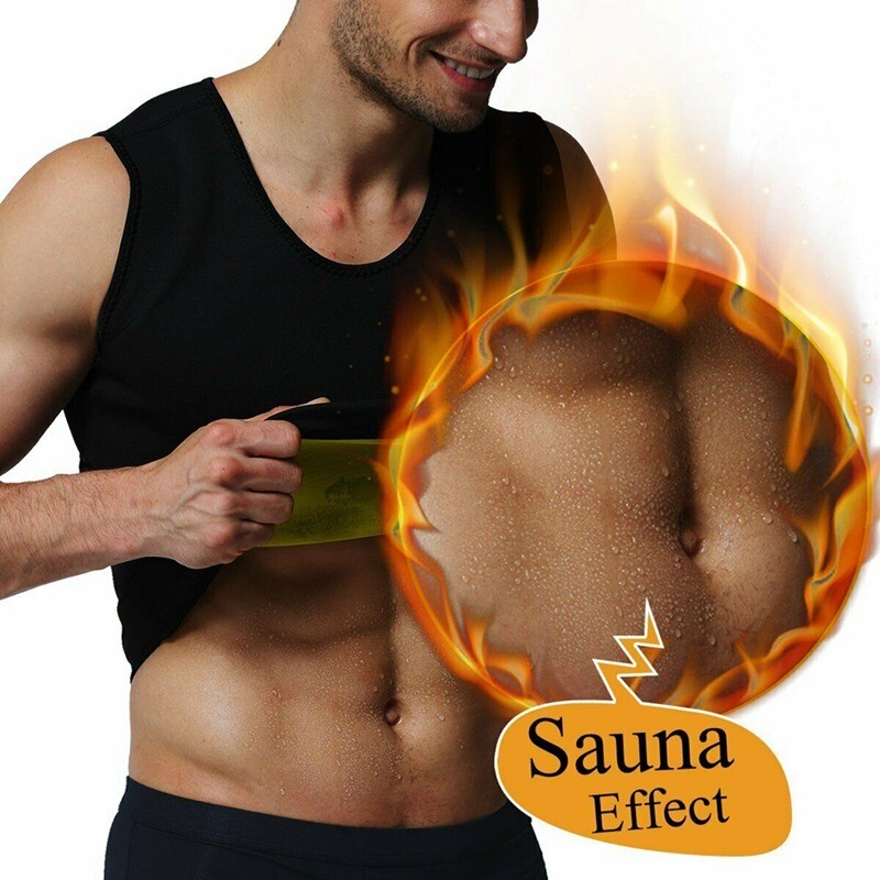 Chaleco de barriga y quemador de sudor caliente con forma de grasa para hombre s