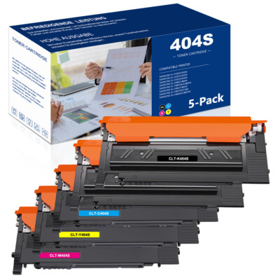 1-5x Toner für Samsung CLT-404S Xpress C430 Series SL-C430 C480W C480FW C480FN