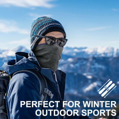Neck Gaiter Bandana Face Mask Winter Fleece Scarf Gator Head Cover