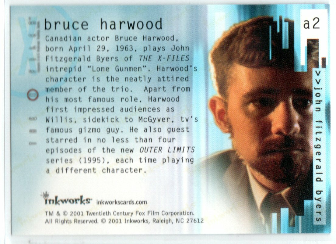 THE X-FILES SEASONS 4 AND 5 A2 BRUCE HARWOOD AS JOHN FITZGERALD