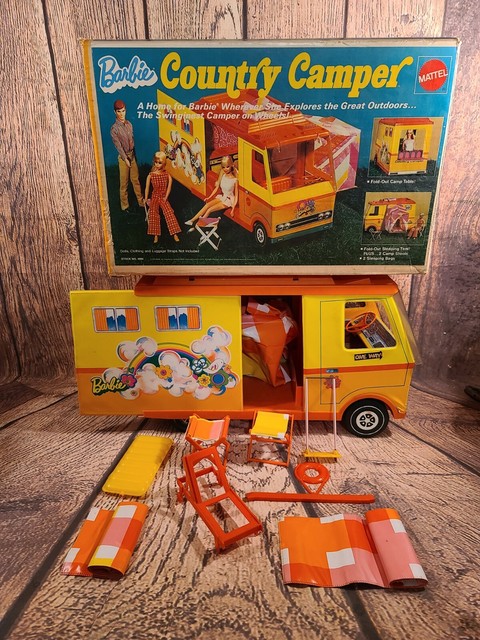 *Vintage* *RARE* 1970 Barbie Country Camper Mattel Toy Doll with BOX | eBay