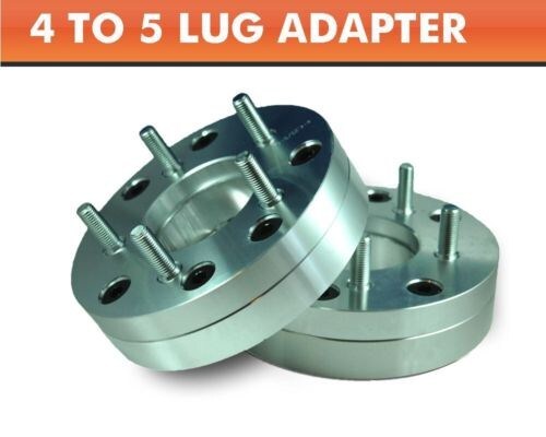 2 Wheel Adapters 4x100 to 5x4.5 ¦ Mustang 5 Lug Wheels On Mini Cooper - Picture 1 of 3