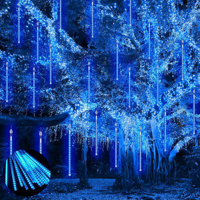 30CM/50CM Waterproof LED Meteor Shower Rain Lights Falling String Lights Garden
