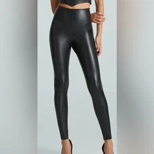 NWT Commando Faux Leather Legging Black Size Large