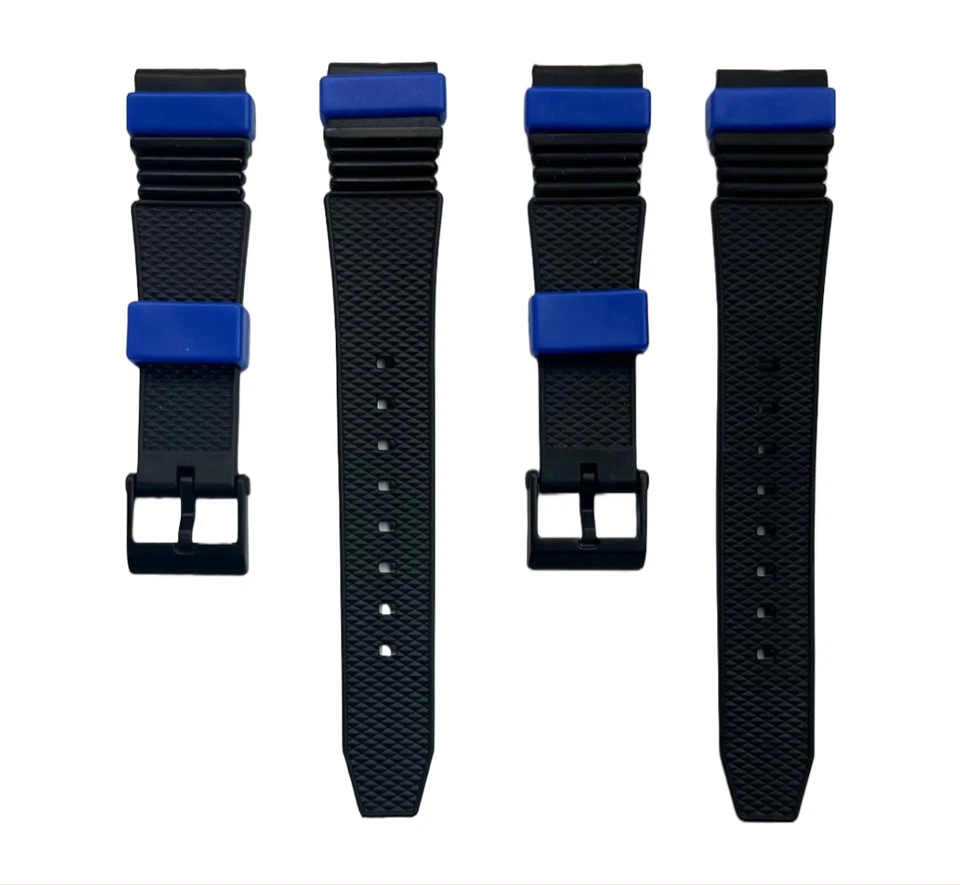 Water Resistant PVC Sport Watch Band Strap 15mm Fits Timex, Casio and others - Image 3 of 4