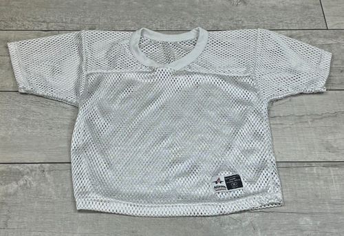 Alleson Athletic Youth Practice Mesh Football Jersey White Youth M EUC
