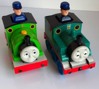 VTG Thomas And Friends 6'' Push And Go Thomas #1 Percy #6 2004 Gullane Tomy WORKS