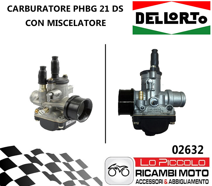 APRILIA RALLY SCARABEO 50 - 02632 CARBURATORE DELL'ORTO PHBG 21 DS ARIA MANUALE