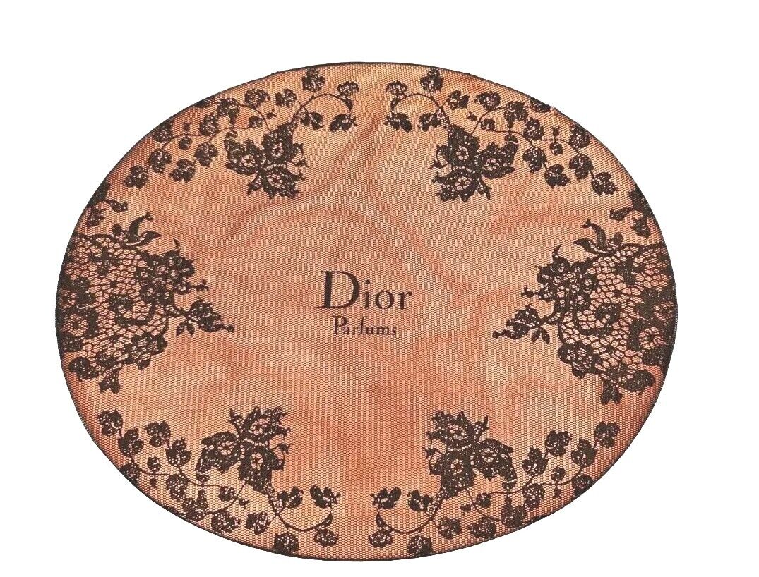 CHRISTIAN DIOR Parfums Jadore Black Satin Zipper Cosmetic