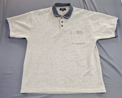 Men's Botany Bay Traders Polo Shirt short sleeve beige size XL