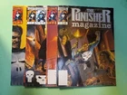 The Punisher Magazine (LOT) Marvel  vol 1 # 3-7 vintage 1989 comic book style