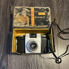 Vintage Kodak PONY 2 Pony II Camera Model C w/ Original Box, Untested ANTIQUE