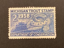 ICOLLECTZONE US Michigan 1958 Very Fine used