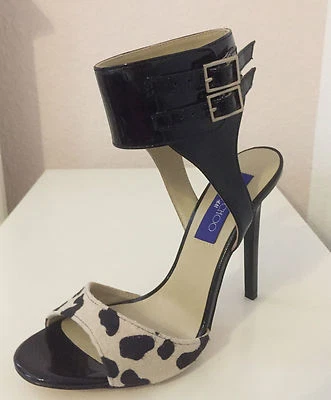 Jimmy Choo Schuhe Leo Stilettos High Heels Pumps Leder EUR Gr 38 US 7 UK 5 - Bild 1 von 4