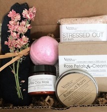 Spa Relaxation Gift Box, Self Care Rose Gift Box, Relaxation Gift For Women