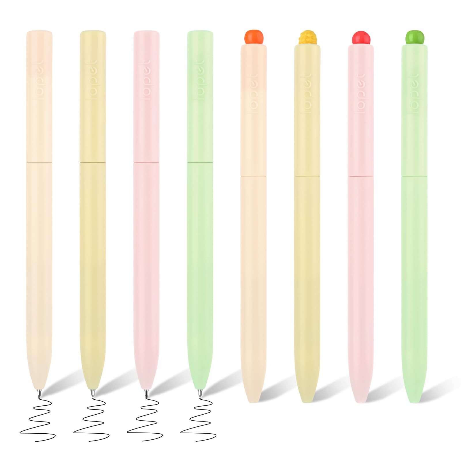 8Pcs Rotating Gel Pens 0.5 mm Fine Point Smooth Writing Pen Quick Dry Black I...