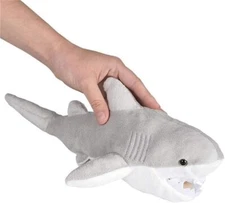 Plush Great White Shark (13 inch) Stuffed Toy 13" AP Adventure Planet 